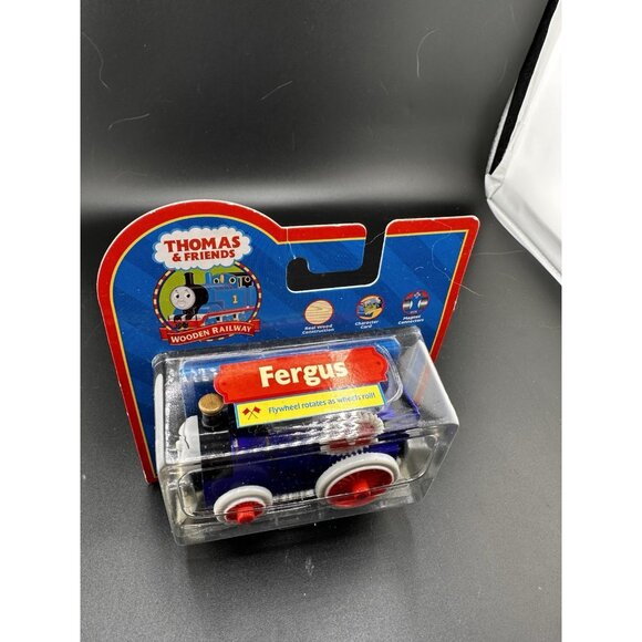 NWT Fergus Thomas Wooden Railway Train NOS Learning Curve Traction Engine 2005 - Picture 3 of 16